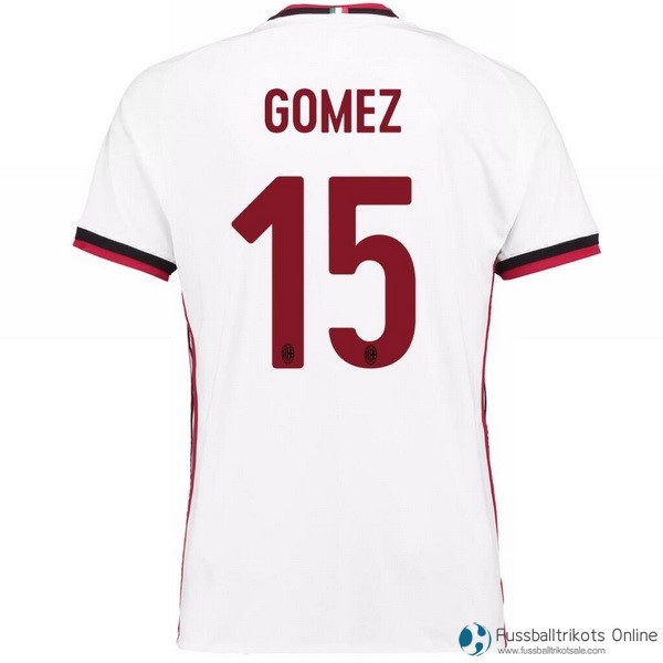 AC Milan Trikot Auswarts Gomez 2017-18 Fussballtrikots Günstig